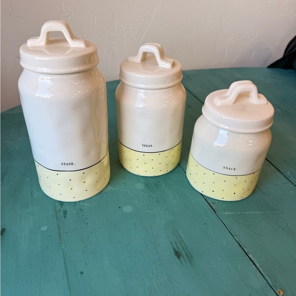 Rae Dunn Other - Rae Dunn 3 Set Canister Ceramic Collection
